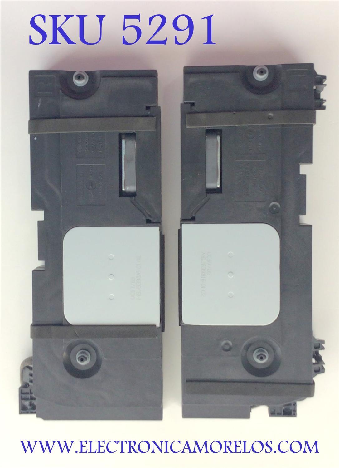 KIT DE BOCINAS (2PZS) PARA TV LG / NUMERO DE PARTE EAB65820402 / 6Ω / 20/28W / N2A19H / EAB65820401 / 6Ω / 20/28W / N2A21H / NÚMERO DE PANEL LE480AQD (EP)(A6) / MODELO OLED48C1PUB.BUSYLJR